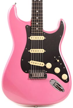 Fender Limited Edition American Ultra Stratocaster Electric Guitar in Bubble Gum Metallic