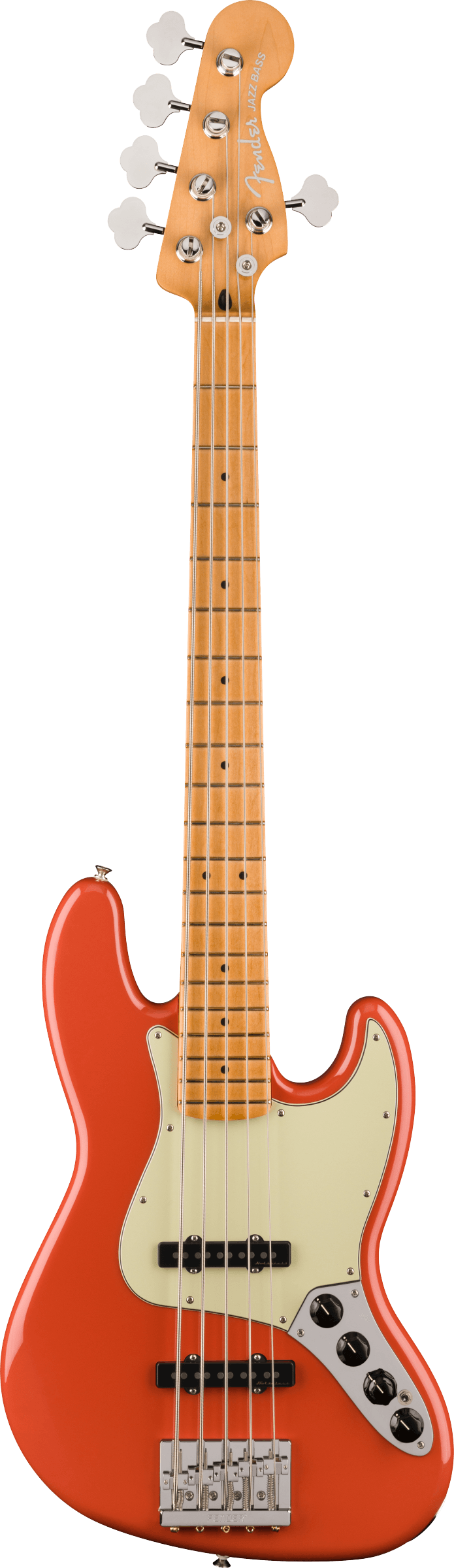 Fender Player Plus 5-String Jazz Bass V in Fiesta Red - Andertons Music Co.