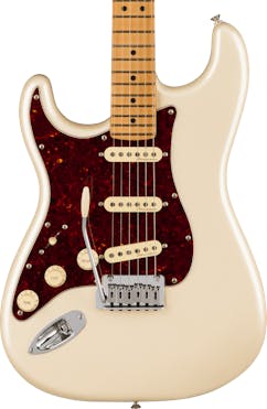 Fender Player Plus Stratocaster Left-Handed Electric Guitar in Olympic Pearl