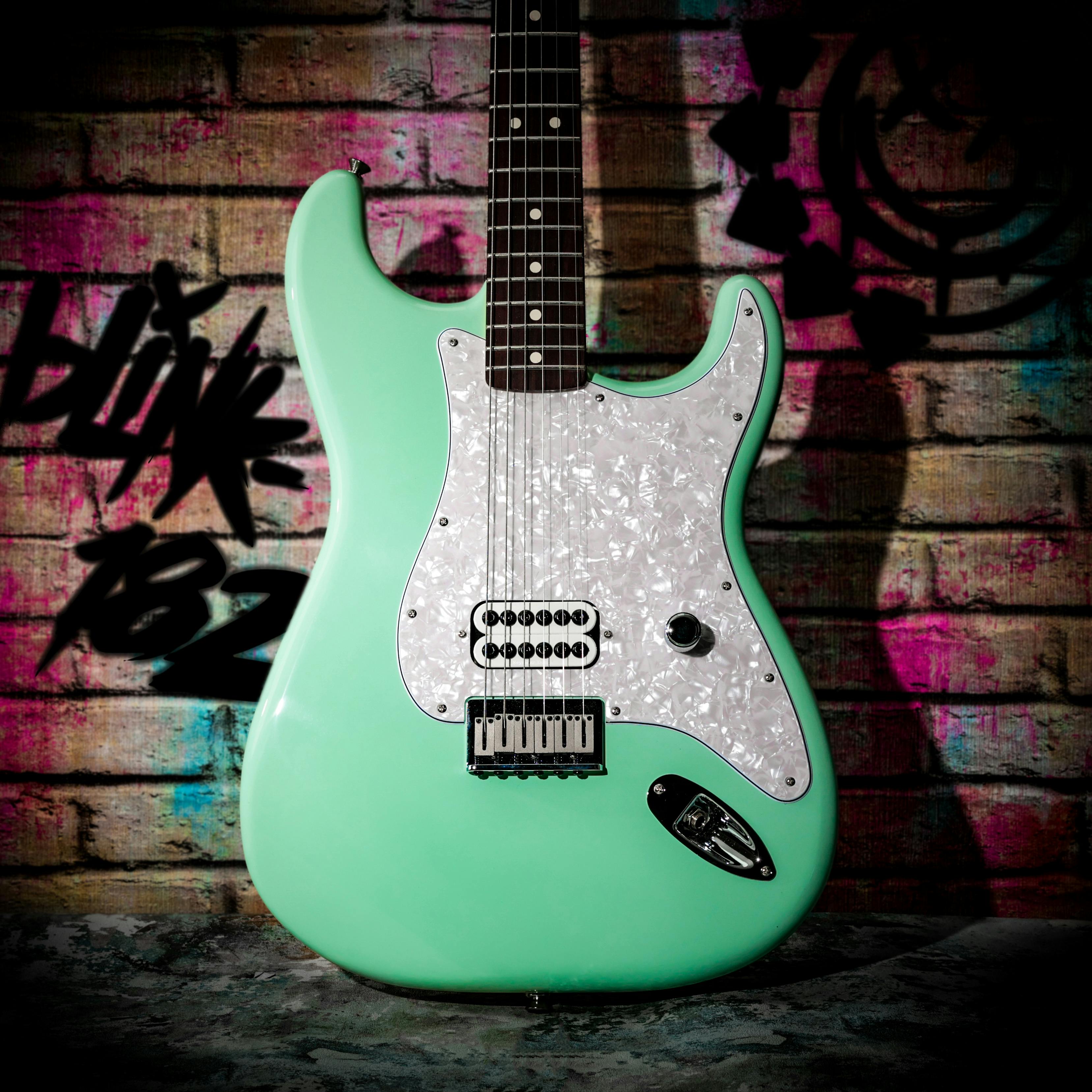 Fender Limited Edition Tom Delonge Stratocaster Electric Guitar in Surf ...