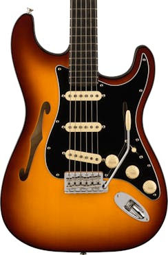 Fender Limited Edition Suona Stratocaster Thinline Electric Guitar in Violin Burst