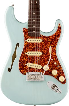 Fender FSR American Professional II Stratocaster Thinline in Transparent Daphne Blue