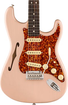 Fender FSR American Professional II Stratocaster Thinline in Transparent Shell Pink