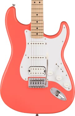 Squier Sonic Stratocaster HSS Electric Guitar in Tahitian Coral