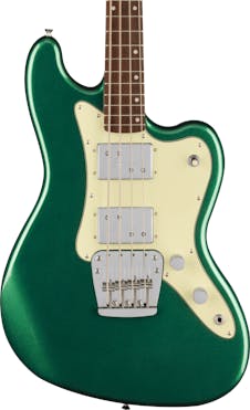 Squier Paranormal Rascal HH Short-Scale Bass Guitar in Sherwood Green