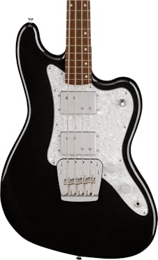Squier Paranormal Rascal HH Short-Scale Bass Guitar in Metallic Black