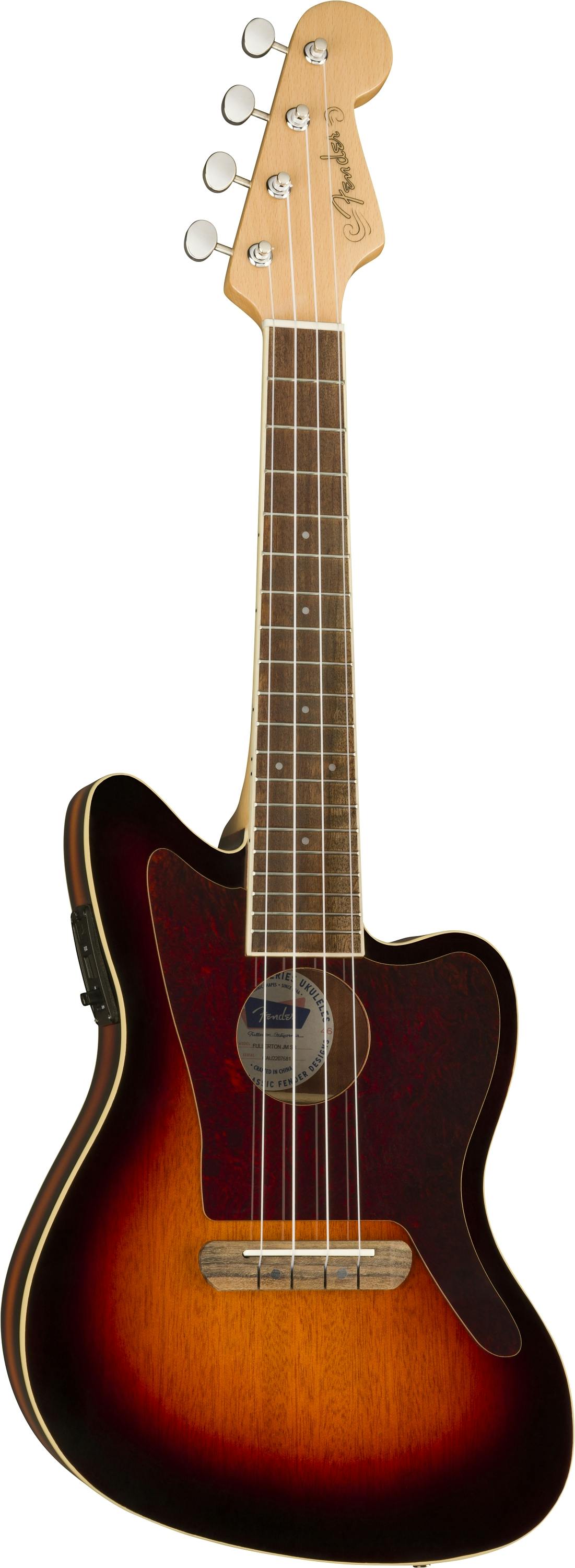 Fender Fullerton Jazzmaster Ukulule in 3-Colour Sunburst