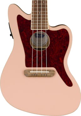 Fender Fullerton Jazzmaster Ukulule in Shell Pink