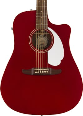 Fender Redondo Player Electro Acoustic Guitar in Candy Apple Red