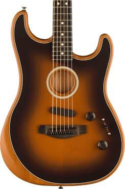 Fender American Acoustasonic Stratocaster Acoustic/Electric Guitar in 2-Colour Sunburst