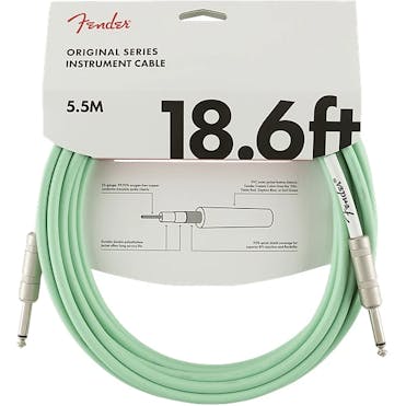 Fender Original Series Instrument Cable 18.6' in Surf Green