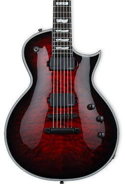 ESP E-II Eclipse Electric Guitar in See-Thru Black Cherry Sunburst