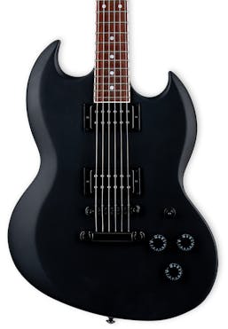 ESP LTD Volsung-200 Lars Frederiksen Signature Electric Guitar in Black Satin