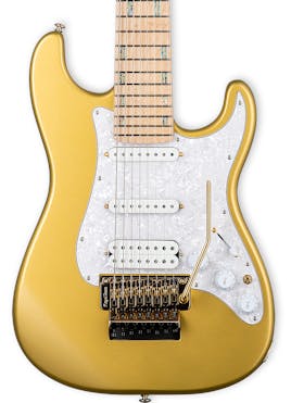 ESP LTD JRV-8 Javier Reyes Signature 8-String Electric Guitar in Metallic Gold