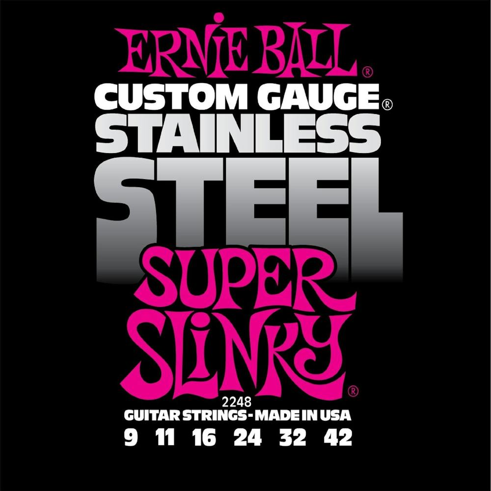 Ernie Ball Stainless Steel Super Slinky 9-42