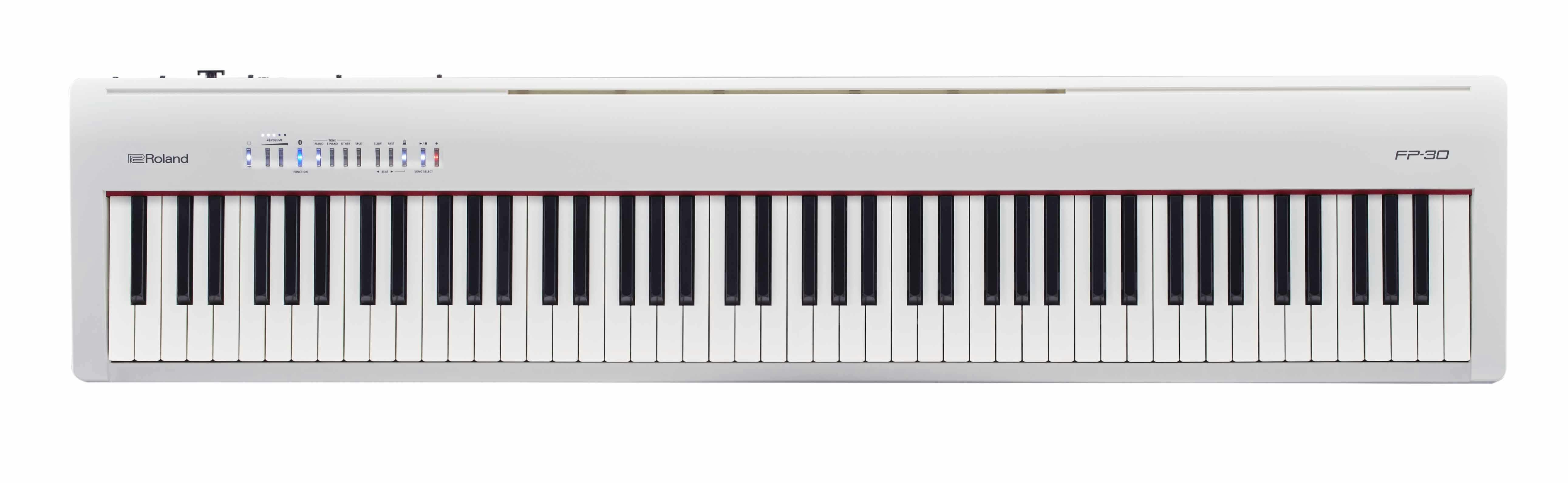 Roland Fp30 Digital Portable Piano In White Andertons Music Co