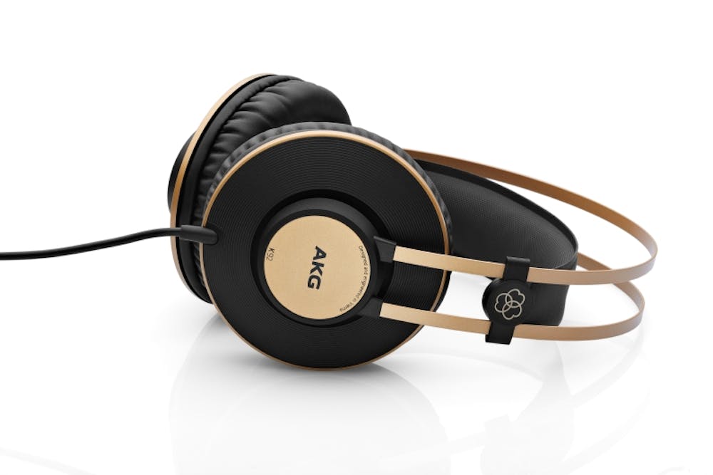 AKG K92 Closed Back Studio Headphones in Black/Gold