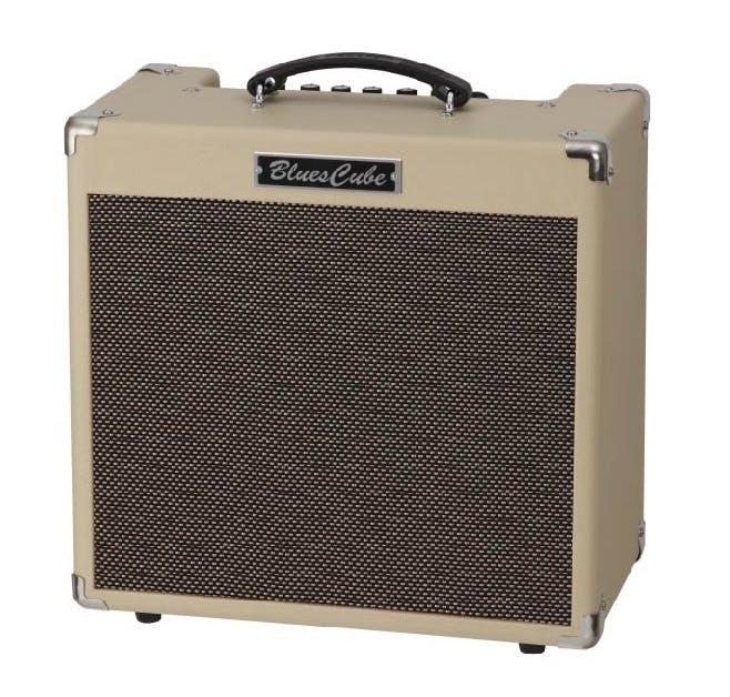 Roland Blues Cube Hot 30W Combo Amp in Vintage Blonde - Andertons 
