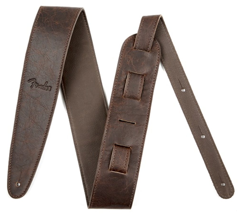 Fender 2.5" Artisan Leather Strap in Brown