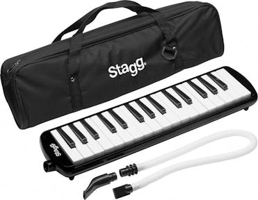 Stagg MELOSTA32BK 32 Note Melodica with Case - Black