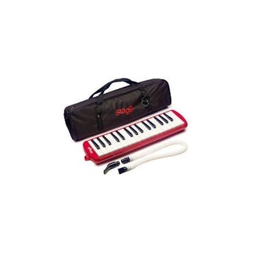 Stagg MELOSTA32RD 32 Note Melodica with Case - Red