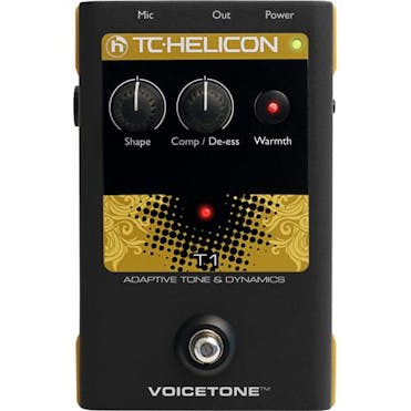 TC Helicon VoiceTone T1 Dynamics & EQ Vocal Stomp Box