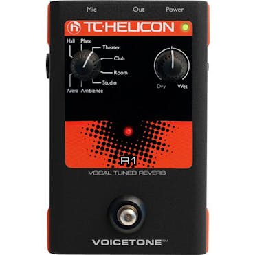 TC Helicon VoiceTone R1 Vocal Tuned Reverb Stomp Box