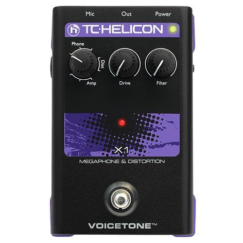 TC Helicon VoiceTone X1 Megaphone & Distortion Vocal Pedal 