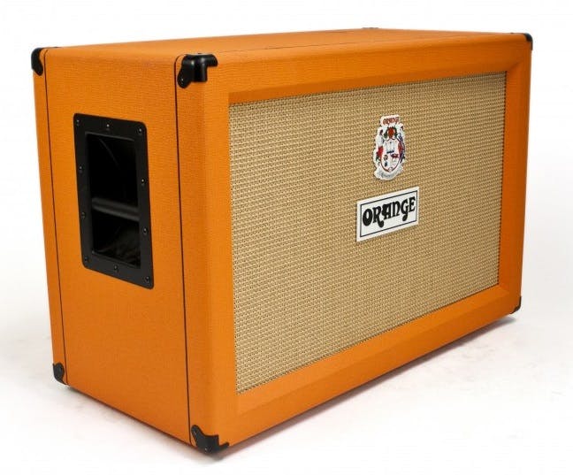 orange speaker cabinet 2x12