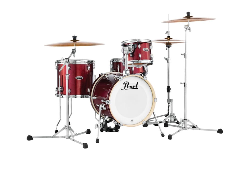 Pearl Midtown 4 Piece Shell Pack in Black Cherry Glitter