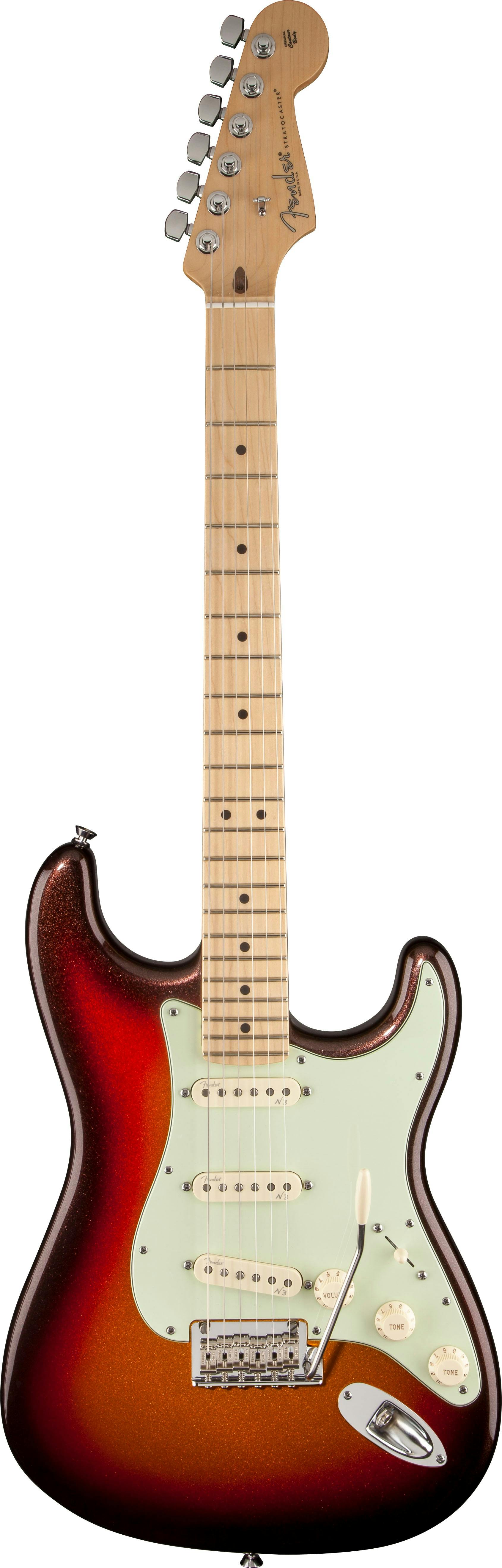 Fender American Deluxe Strat Plus in Mystic 3 Color Sunburst