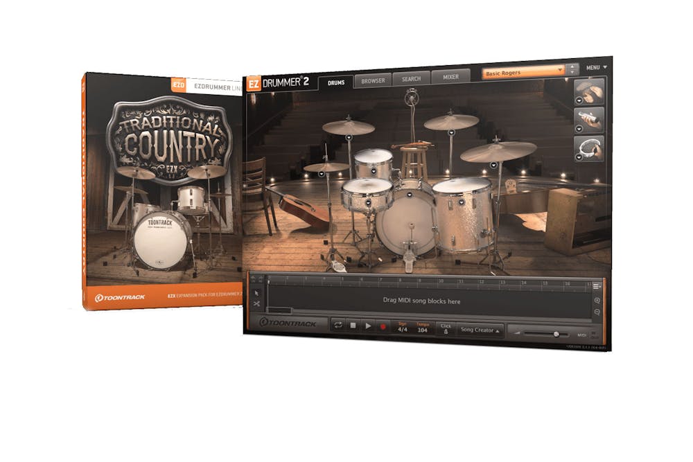 Toontrack EZ Drummer Expansion EZX - Traditional Country