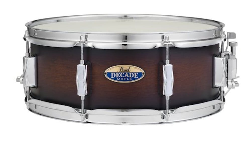 Pearl Decade Maple Series Snare 14x5.5 in Satin Brown Burst