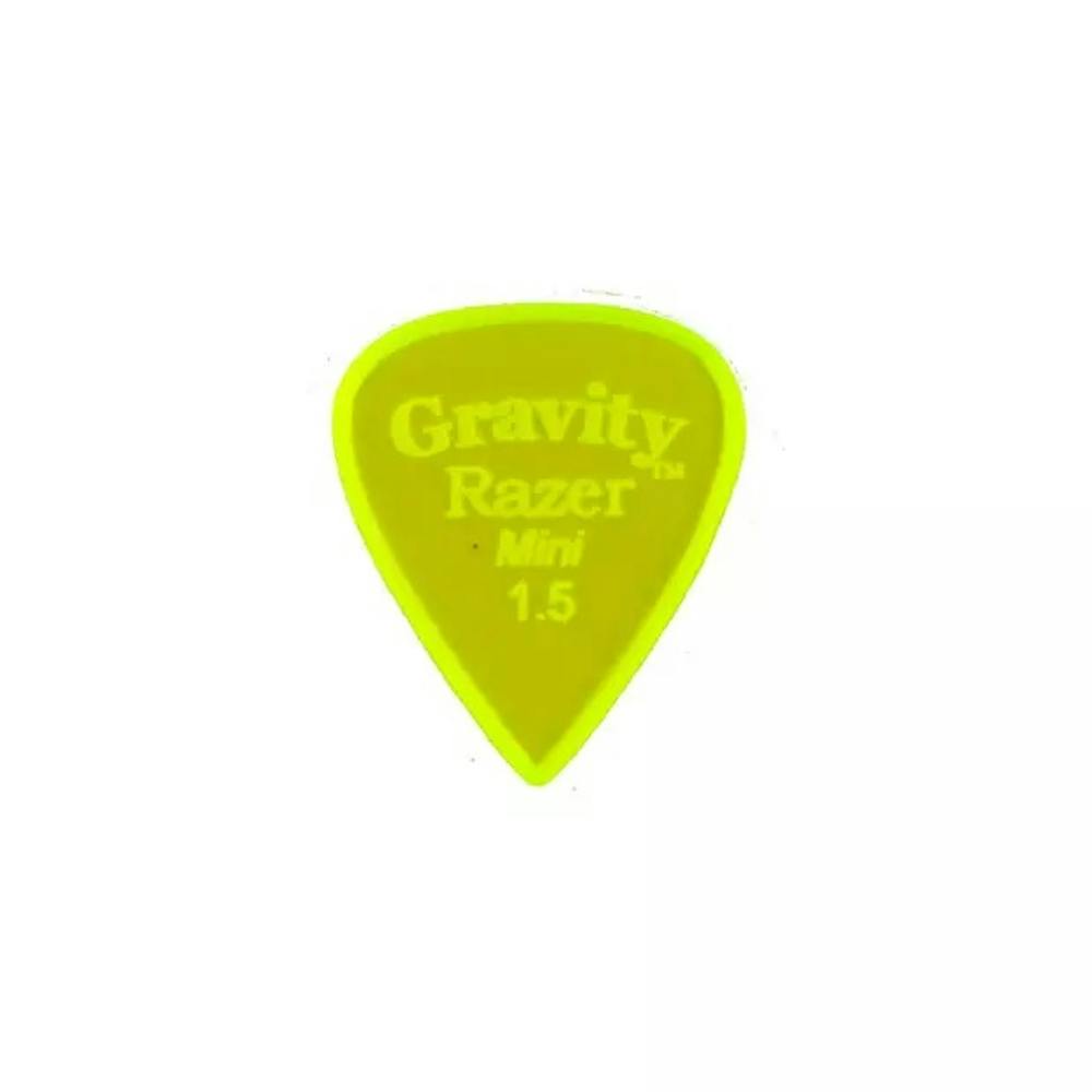 Gravity Razer Mini 1.5mm Pick (Green) - Polished edges