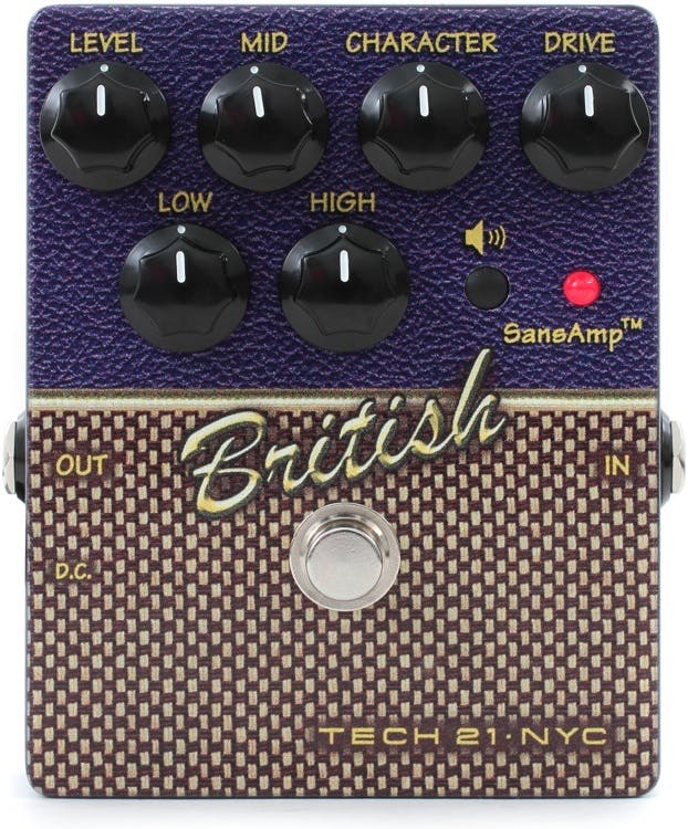 Tech 21 SansAmp Character Series British Overdrive Pedal (v2