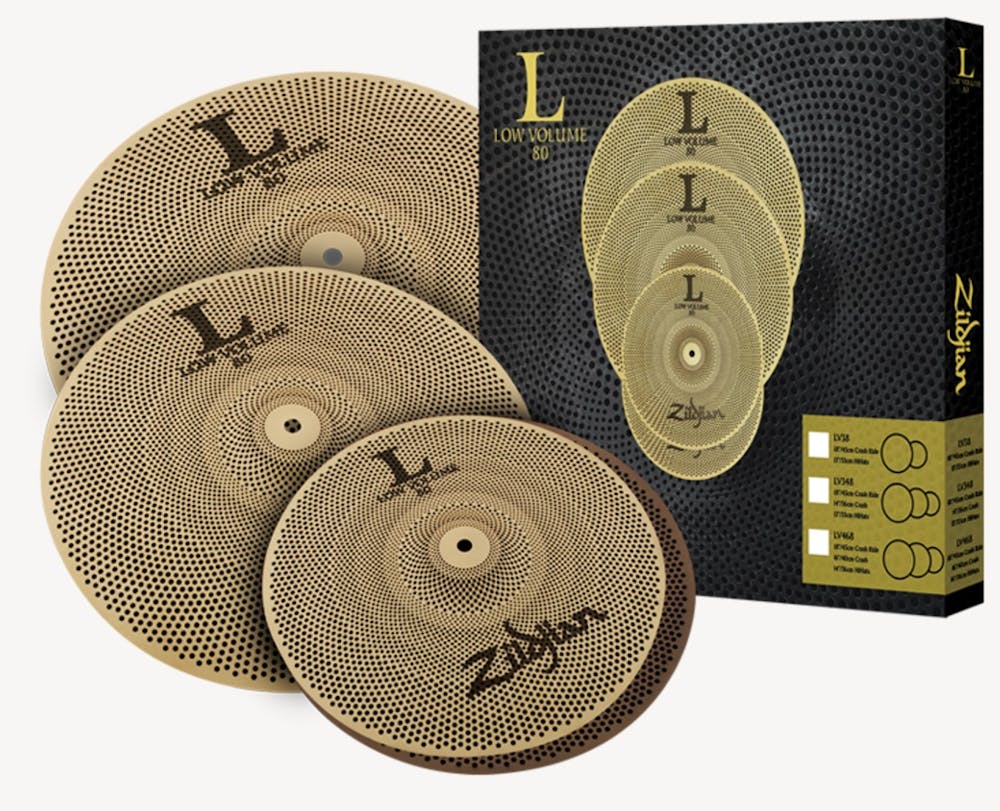 Zildjian L80 Low Volume 468 Cymbal Box Set 14/16/18