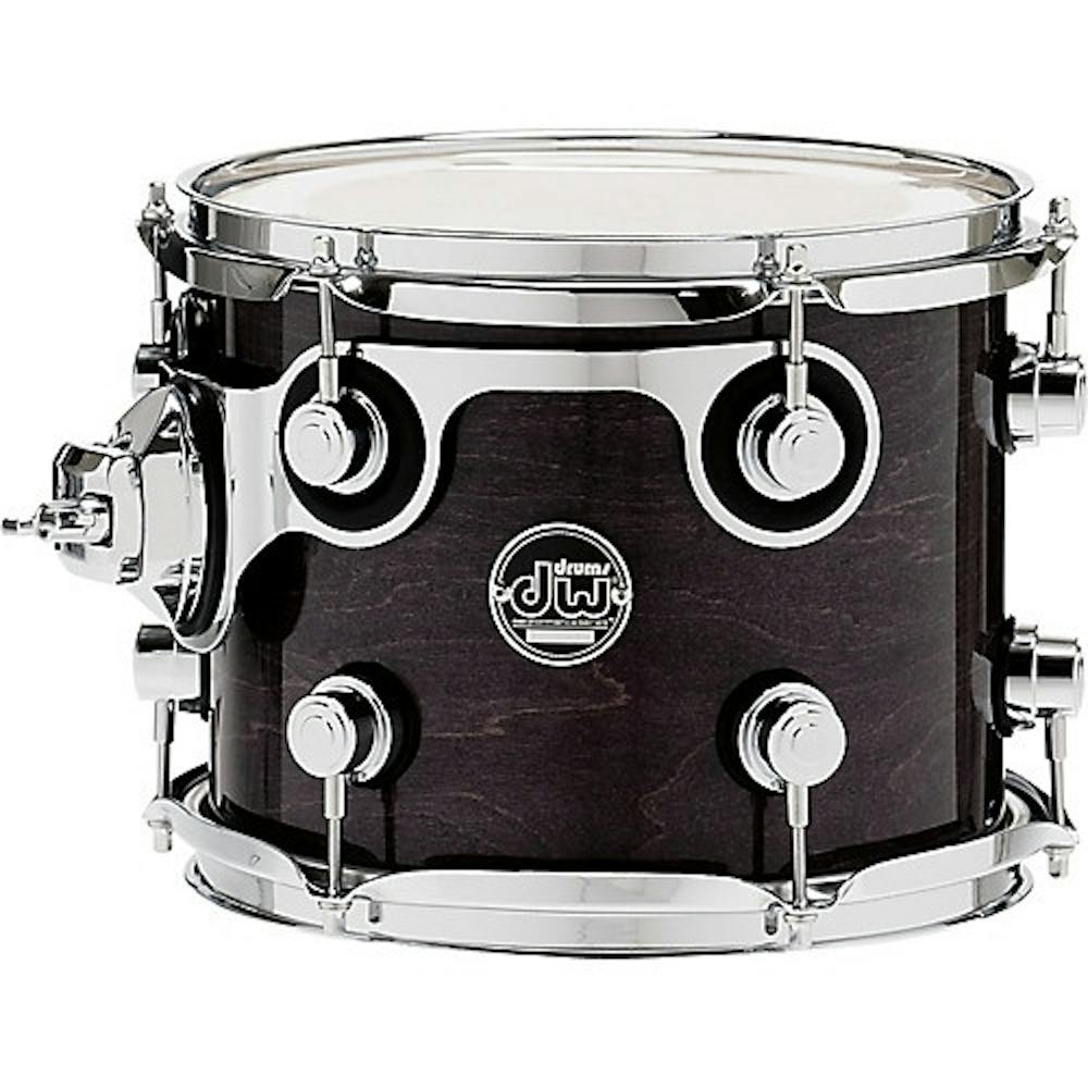 DW Performance Series 8" x 7" Tom in Ebony Stain Lacquer
