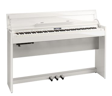 Roland DP603 Upright Digital Home Piano in Polished White