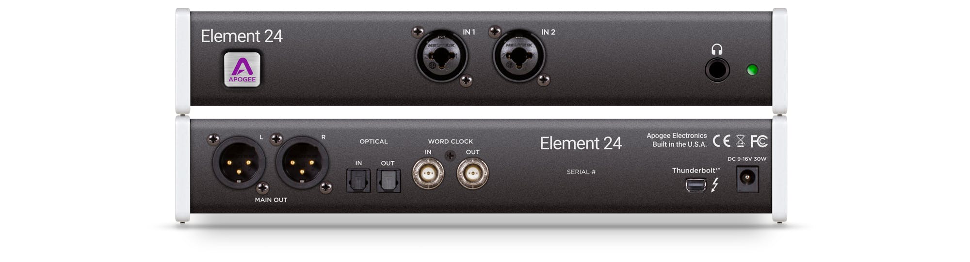 Apogee Element 24 Thunderbolt Audio Interface w/ 2 Mic Pres