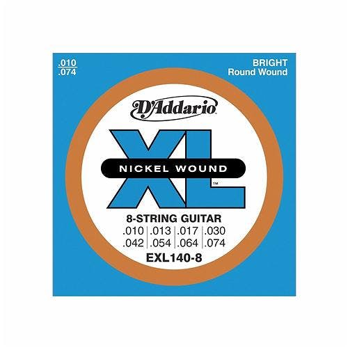 D addario XL 10 74 Light Top Heavy Bottom 8 String Set