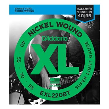 D'Addario XL220BT 40-95 Nickel Wound Bass Balanced Tension Super