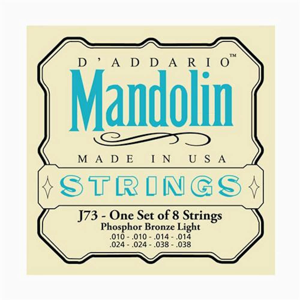 D'Addario J73 Phosphor Bronze, Light 10-38 Mandolin Strings