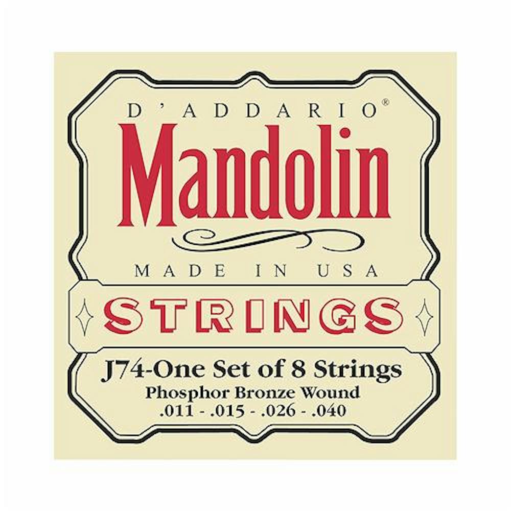 D'Addario J74 Phosphor Bronze, Medium 11-40 Mandolin Strings