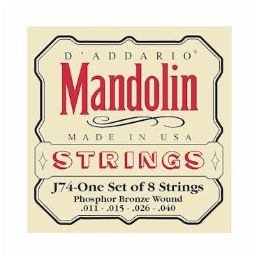 D'Addario J74 Phosphor Bronze, Medium 11-40 Mandolin Strings