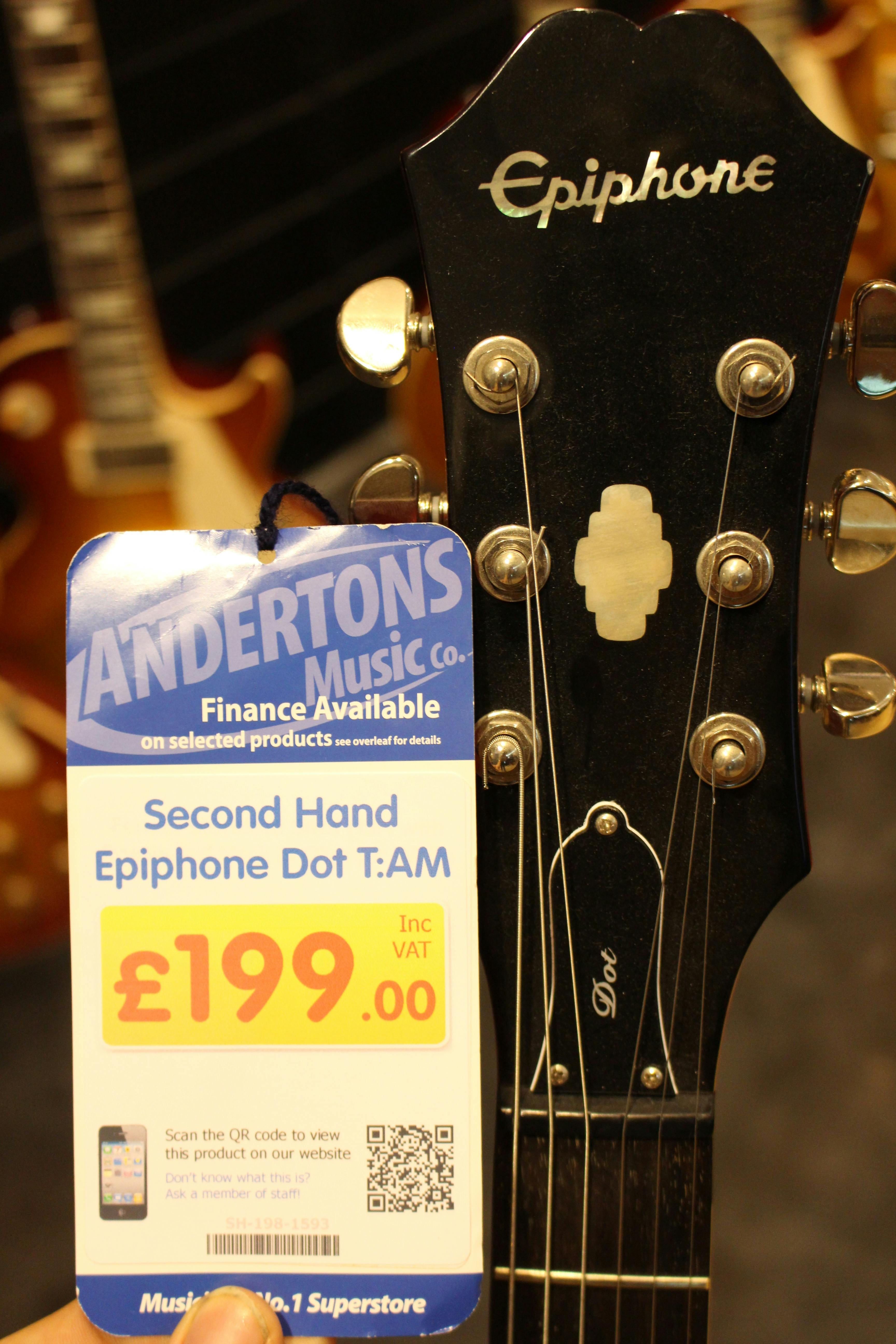 Epiphone dot second deals hand