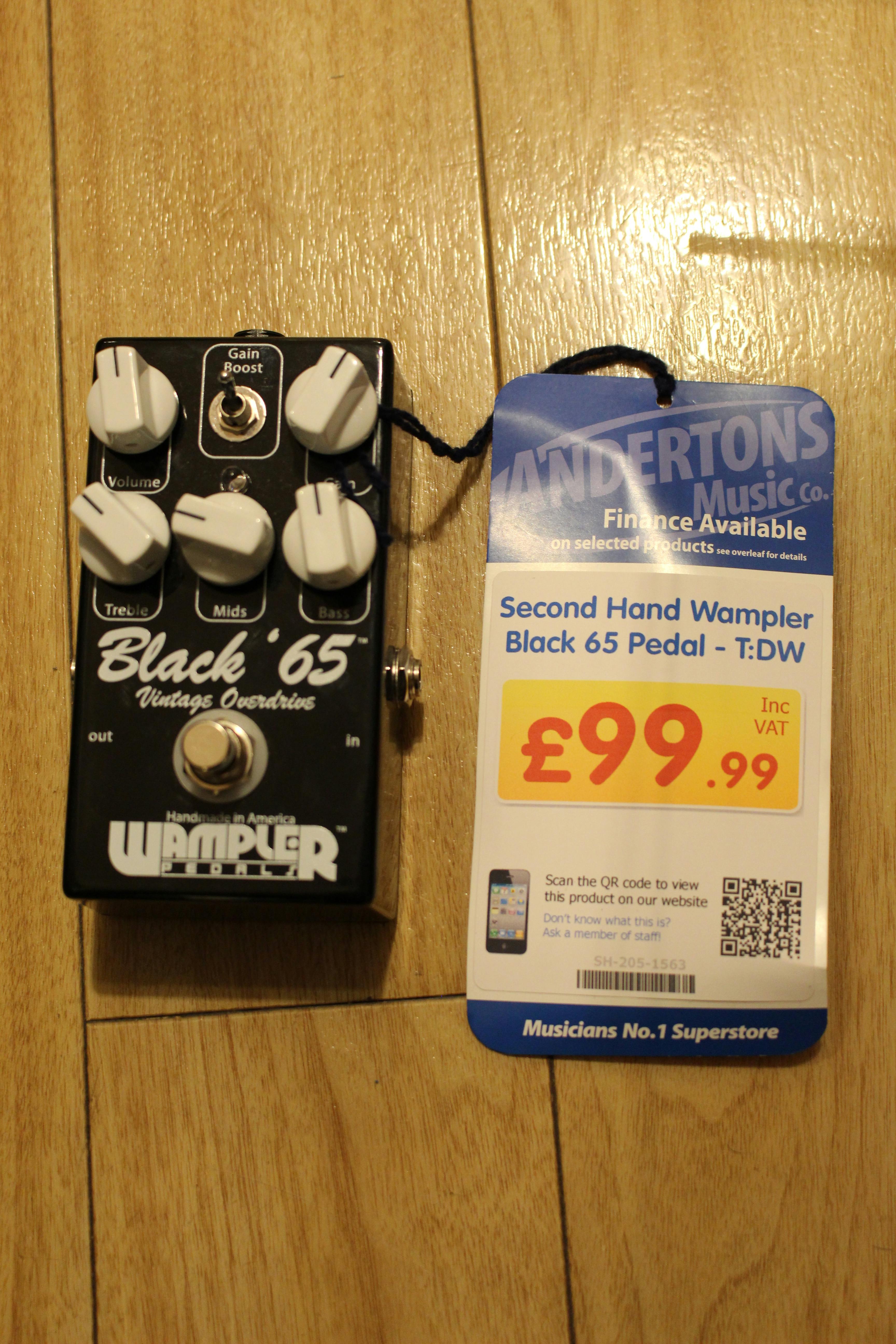 Second Hand Wampler Black 65 Pedal - Andertons Music Co.