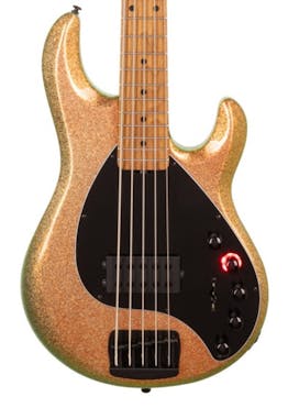 Music Man DarkRay 5-String Bass Guitar in Gold Bar