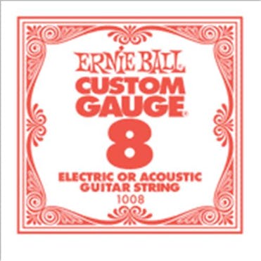 Ernie Ball Single Plain Guitar String 8