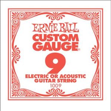 Ernie Ball Single Plain Guitar String 9