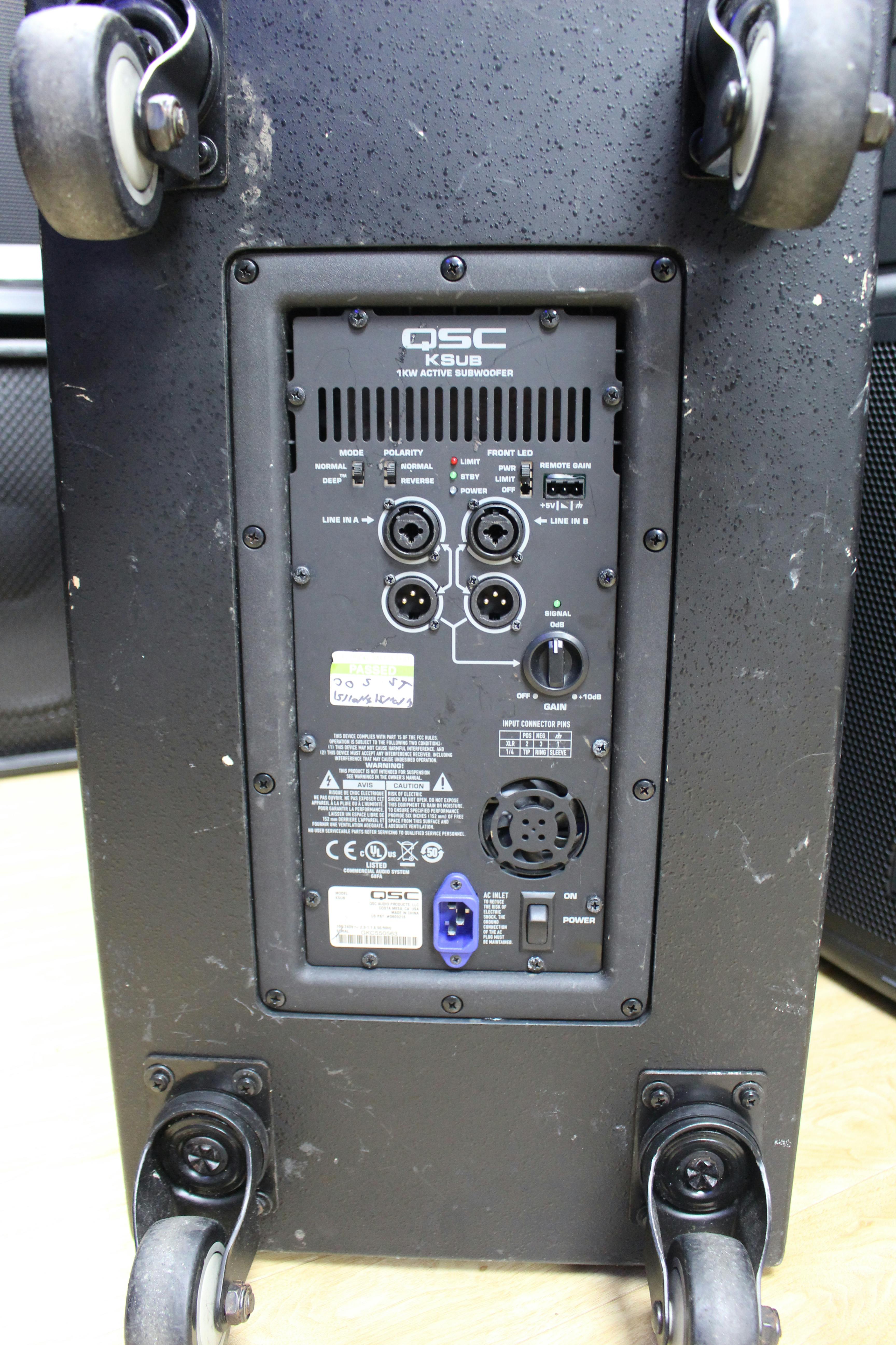 Qsc ksub 1kw sales active subwoofer